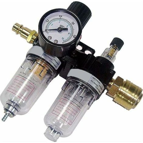 Ruolin filter regulator 1/4 air pressure regulator, water-oil separator, air pressure regulator for compressor and pneumatic tools MUMU (1/4)