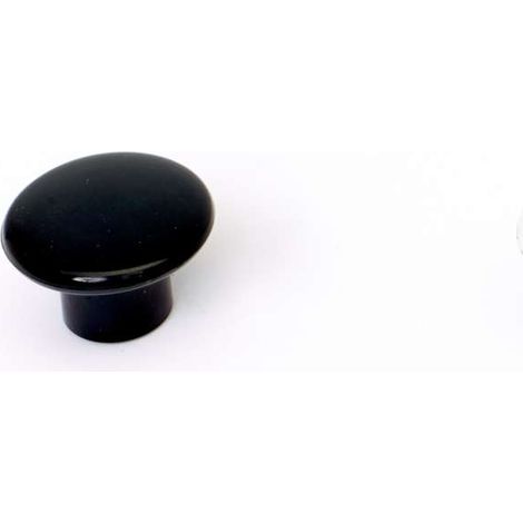 Pomolo in plastica nero diametro 30 mm