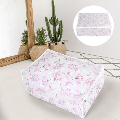 Sac de rangement grande capacité pour couettes, vêtements et couvertures, résistant à l'humidité et à la poussière (motif arbre) (1/5)