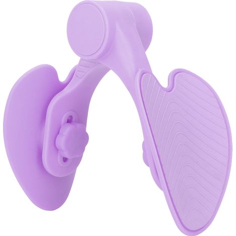 Appareil de musculation du bassin et des hanches, pour des jambes détendues, des fessiers et des cuisses. Appareil de musculation des adducteurs violet. (1/5)