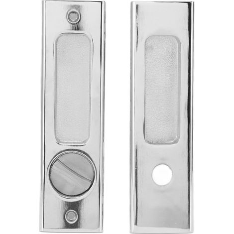 Loquet de poignée encastrée invisible en alliage de zinc avec clés pour porte coulissante de grange ou de balcon de salle de bain