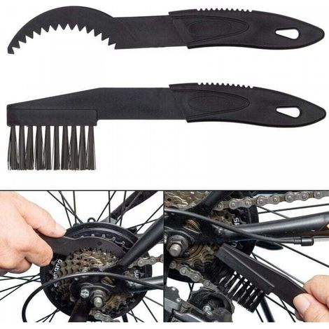 Brosse de nettoyage pour vélo pour nettoyer les chaînes, les cassettes et les pignons, éliminer la saleté et les résidus de lubrifiant (1/5)