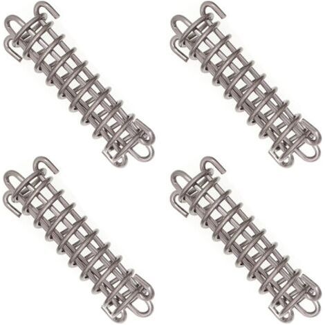 Fixations d'ombrage de Voile Tente Corde Résistante Ressort Trampoline 4 Pièces Métal Accessoires Ressorts pour Le Camping en Plein Air Randonnée Voyage Pique Nique Tente de Plage Auvent (1/4)