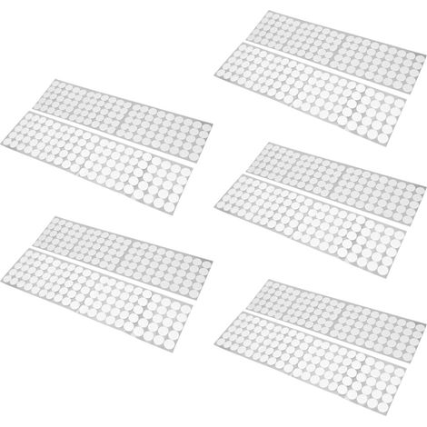 Lot de 500 Pastilles Adhésives Auto-Agriffantes Blanches 2cm Rondes, Scratchs Réutilisables pour Couture DIY et Loisirs Créatifs (1/5)