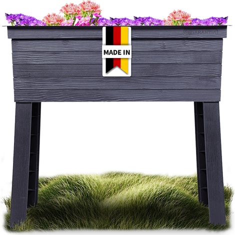 GARANTIA URBAN Balkon-Hochbeet anthrazit-braun
