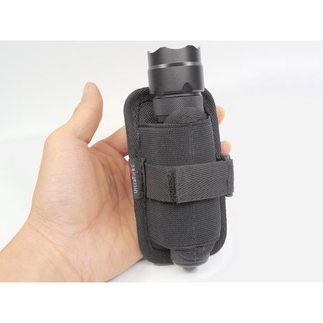 Étui tactique Molle pour lampe torche, fixation ceinture, rotation à 360°. - AquaForge (1/5)