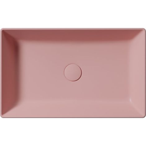 Vasque à poser KUBE X en céramique 60x37cm, blush mat (1/2)