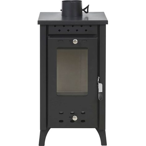 Matilde - Stufa a legna 7,7 Kw 33x38,5xH74 cm, colore nero
