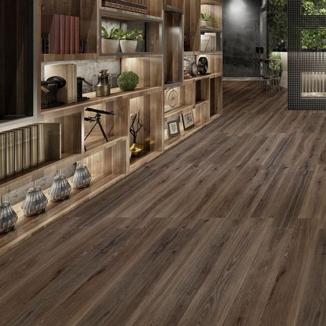 Gres Porcelánico Efecto Madera Moderna Elegante Marrón Oscuro Mate Rect. 30X120 - EWBY1681 (Ceramishop.es) (1/5)