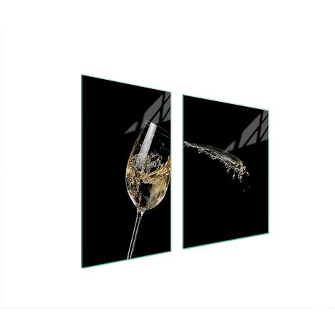 Glasplatte und Schneidebrett 100x52 Wein