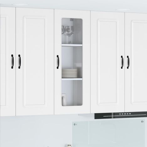 vidaXL Panneau de lave-vaisselle Kalmar Blanc 40 x 31 x 100 cm (1/5)