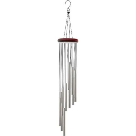 Bamboo Wind Chime - 12 Aluminum Tubes - Weather-Resistant - Garden Decoration (1/4)