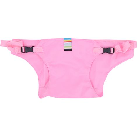Ceinture de sécurité réglable pour chaise haute bébé - Harnais portable d'alimentation pour nourrisson - Sangle de fixation rose pour tout-petit (1/5)