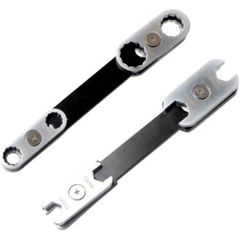 Poignée ergonomique rotative à 360 degrés avec clé réglable à extrémité ouverte pour une utilisation industrielle automobile professionnelle Clé multifonction en acier au carbone (1/4)