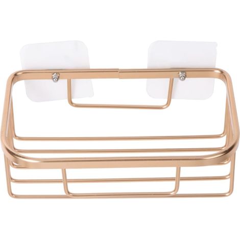 Support rouleau WC, aluminium/doré/à ventouse, pour toilettes (1/5)
