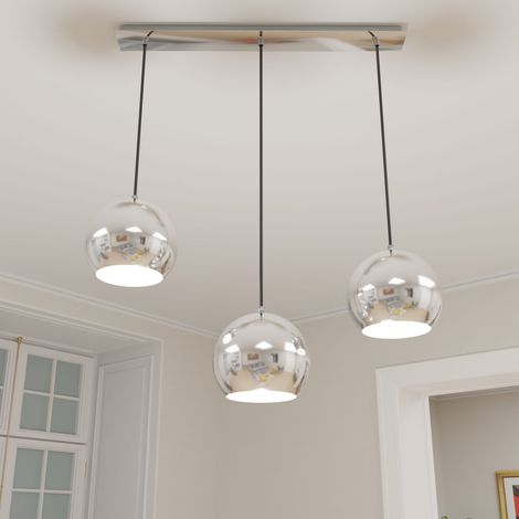 Hängeleuchte Chrom E27 Metall Hängelampe