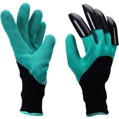 Gartenhandschuhe mit Krallen – Rutschfest, atmungsaktiv, stoßfest, wasserdicht – Ideal zum Graben und Pflanzen – Perfekte Gartengeschenke (1/2)
