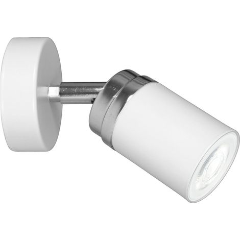 Leselampe Wand Weiß Chrom GU10 Metall Wandleuchte innen