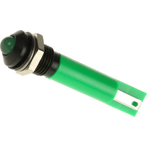 Voyant LED lumineux Vert RS PRO, dia. 8mm, IP67 ( Prix pour 1 )