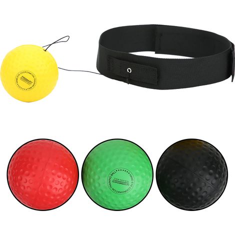 4 ballons d'entraînement de boxe, réglables, en mousse PU, fixés à la tête, équipement de sport et de fitness (1/5)