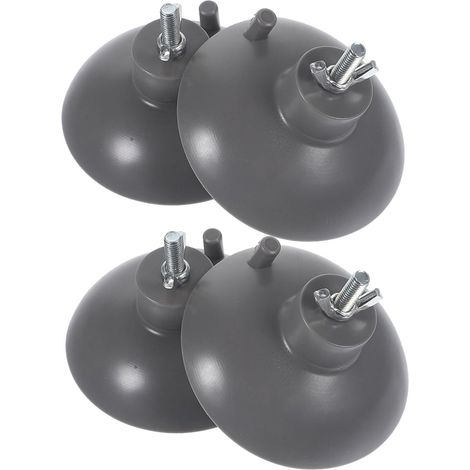 Lot de 4 Ventouses en PVC Puissantes pour Machine à Frites et Poussoir à Saucisses Petites Ventouses Robustes Antidérapantes pour Usage Industriel et Fixation Stable des Broyeurs