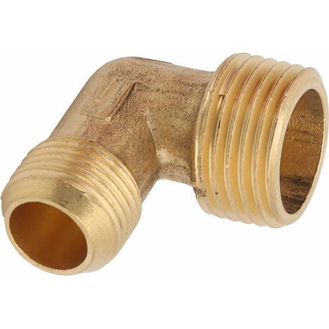 Compresseur d'air 1100W raccord coudé 90° laiton clapet anti-retour 1 voie 1/2x3/8 avec chanfrein (1/5)