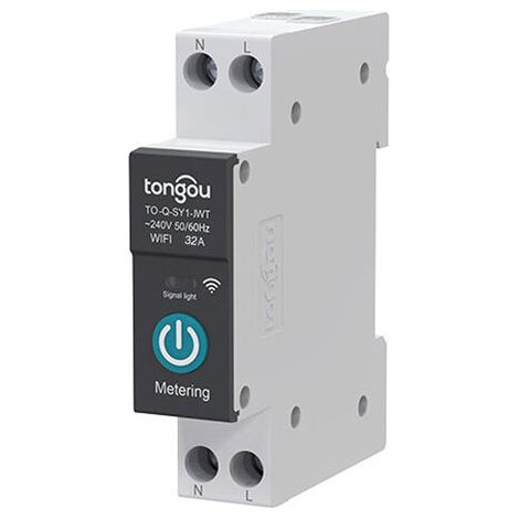 Disjoncteur intelligent 32 A Wi-Fi, télécommandes sans fil, application mobile, visualisation du disjoncteur pour maison connectée (1/5)