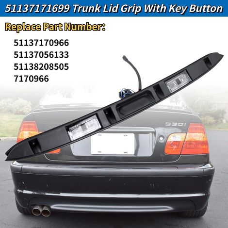 51137171699 ist geeignet für BMW E46 325i 328i 320i Heckklappenschalter und Kofferraumschalter. (1/4)