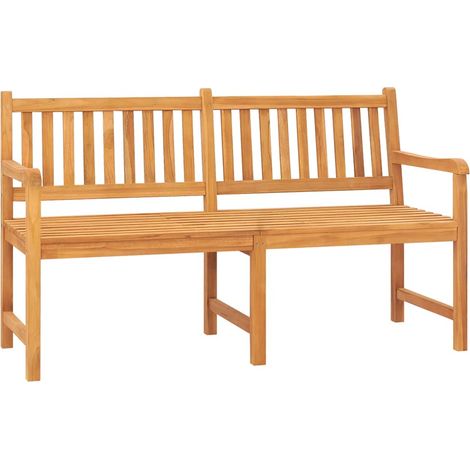 Maison Exclusive - Banc de jardin 3 places avec table 150 cm bois de teck massif (1/5)