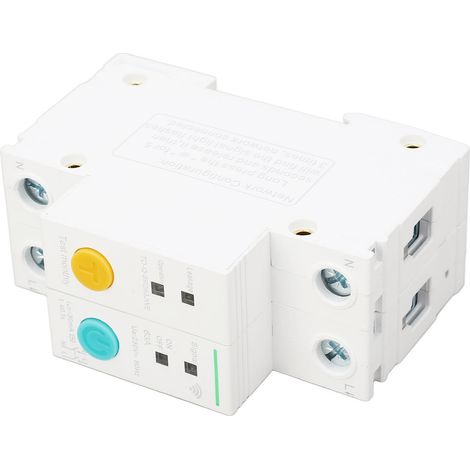 Disjoncteur intelligent TONGOU 230V 32A 2P WiFi, protection différentielle 30mA, mini disjoncteur connecté pour tableau électrique, commande à distance via application, sécurité renforcée. (1/5)
