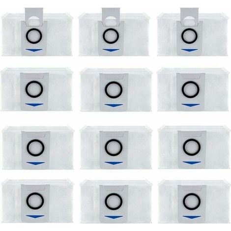 12-pack vacuum cleaner bag accessories for Ecovacs Deebot X1 Omni / X1 e Omni, replacement dust bags for vacuum cleaners (1/4)