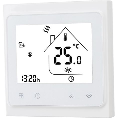 Thermostat programmable pour chaudière BHT 002GC, écran tactile numérique avec grand écran LCD, régulateur de température passif 95-240 V (1/5)