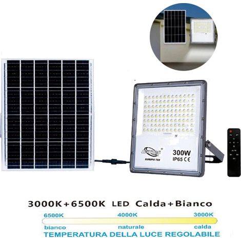 LED-STRAHLER,SOLARPANEL,TWILIGHT,FERNBEDIENUNG,VON3000KBIS6500K,300W (1/2)
