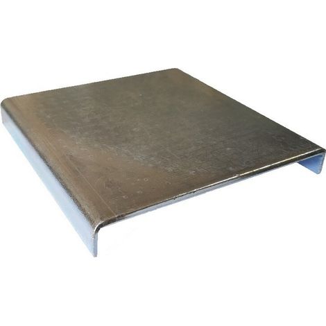 Staffa piastra alzapilastro mm 160 x 160 in ferro zincato per portapilastro (1/2)