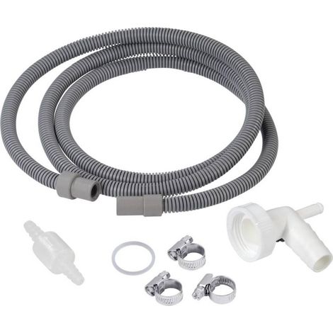 Xavax Abflussrohr grau und weiß 1,5 m Polyethylen