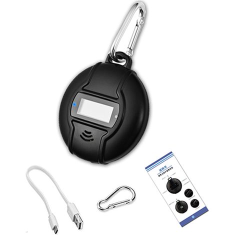 Répulsif Ultrasonique Solaire Portable 300mAh USB Anti Moustiques Cafards Souris Extérieur Sûr Humains Animaux 645p² 48h Charge Noir ABS (1/5)