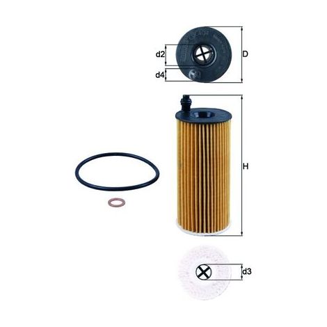 Ölfilter OX404D Knecht (1/2)