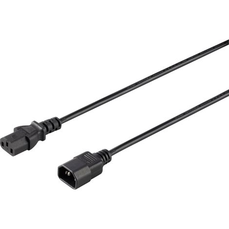 Sygonix SY-5042704 appareils IEC Rallonge noir 1.50 m (1/2)