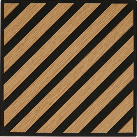 PANNELLO A DOGHE listelli diagonale sx - marrone chiaro