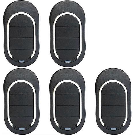 Télécommande porte-clés ALUTECH AT-4N pour automatisation de portail, 433,92 MHz, avec code dynamique et barrière, pour porte de garage (lot de 5). (1/4)