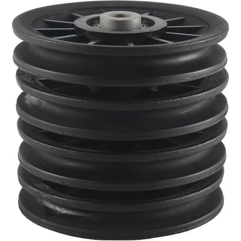 Lot de 4 poulies universelles de 105 mm de diamètre, résistantes à l'usure, pour câbles et équipements de fitness et de musculation - Yvan (1/5)