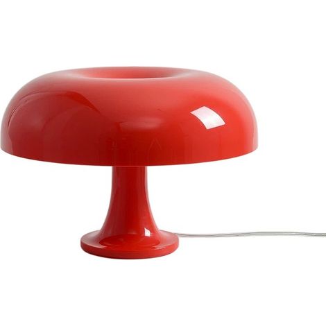 Lampe de table champignon vintage, LED, rouge, pour la décoration de la chambre ou du salon (1/5)