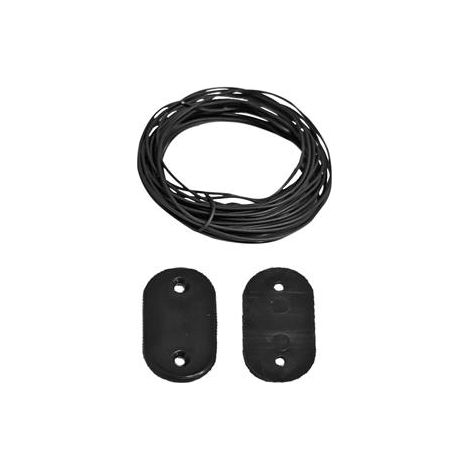 Ribimex – Kit de fixation pour brise-vue lot de 30 – 4 mètres de fil métallique galvanisé plastifié – Fixation rapide sur grillages