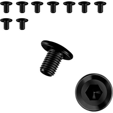 Juego de tornillos para culata M5 - Tornillos Allen de acero inoxidable - Para reparación universal y bricolaje - 100 piezas - 12 mm (1/5)