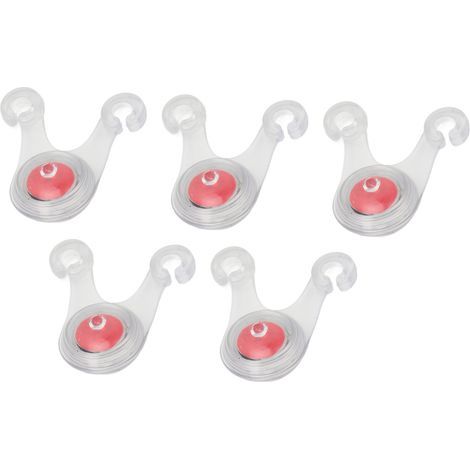 Set mit 5 LED-Sicherheitsleuchten für Camping, zur Befestigung am Zeltdach. Dekoratives rotes LED-Umgebungslicht. (1/5)