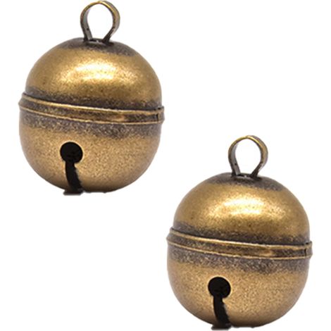 Clochette pour collier pour chat, sonnette en laiton avec anneau porte-clés, style bronze rétro. (1/5)