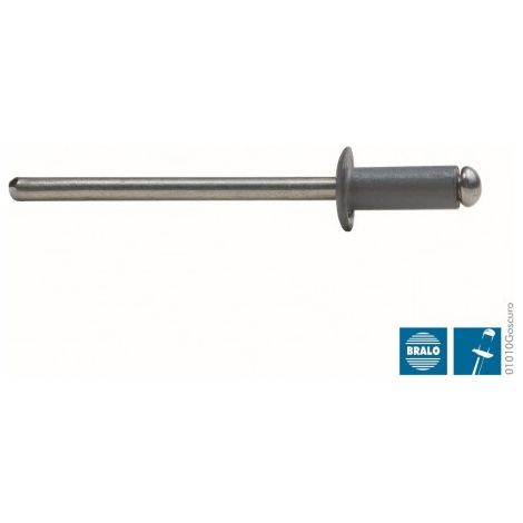 REMACHE D.3.2X8 ALU/AC L.GRIS 7016 (100U) - BRALO
