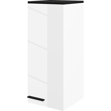 HOMCOM Mobile Bagno Pensile 3 Ripiani e Mensole Regolabili 30x32x73cm Bianco (1/5)