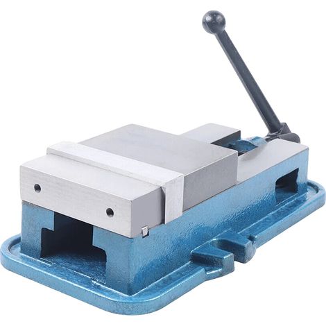 Étau de fraiseuse, capacité de serrage de 160 mm, système de verrouillage sécurisé, Bleu (1/2)