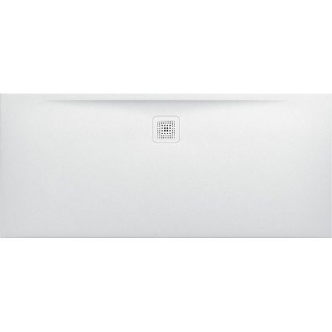 Receveur de douche LAUFEN PRO, rectangulaire, écoulement sur le côté long, 1600 x 700 x 32 mm, blanc mat LAUFEN